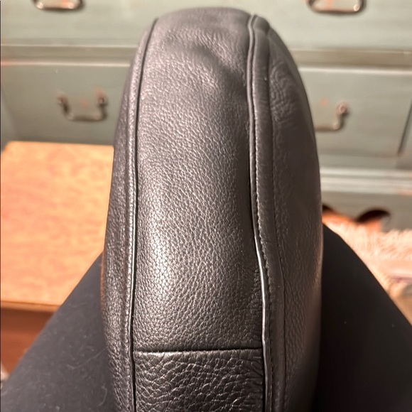 NWOT Michael Kors Black Leather Hobo Bag - Picture 6 of 8